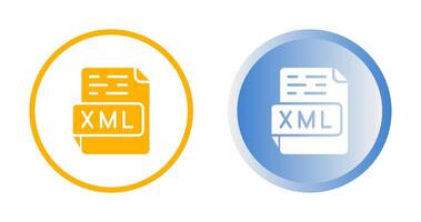 icono de vector xml