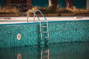 View on the swimming pool outdoors photo