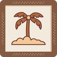 Palm Leaf Vector Icon