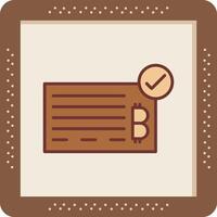 Bank Check Vector Icon