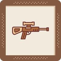 Sniper Gun Vector Icon