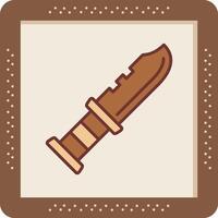 Military Knife Vector Icon