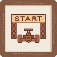Starting Race  Vector Icon