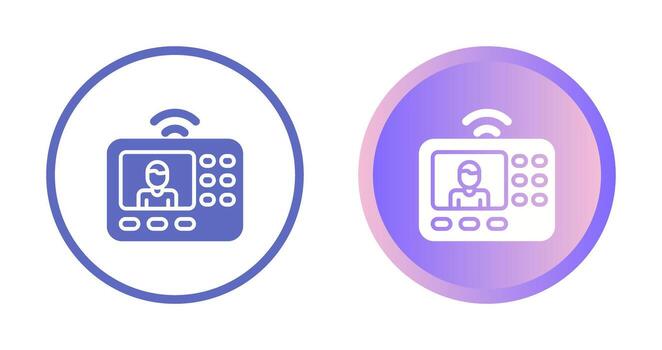 intercomunicador sistema vector icono