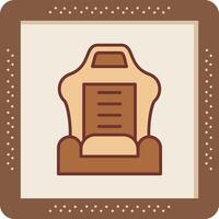 Car Seat Vector Icon