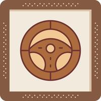 Steering Wheel Vector Icon