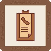 Call list History Vector Icon