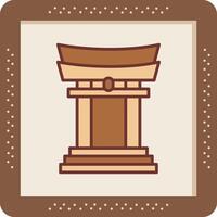 Torii Gate Vector Icon