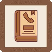 icono de vector de libreta de telefono