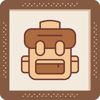 icono de vector de mochila