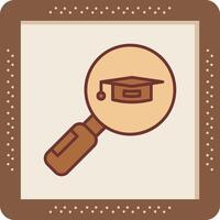 Search University Course Vector Icon