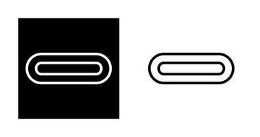 C tipo cable vector icono