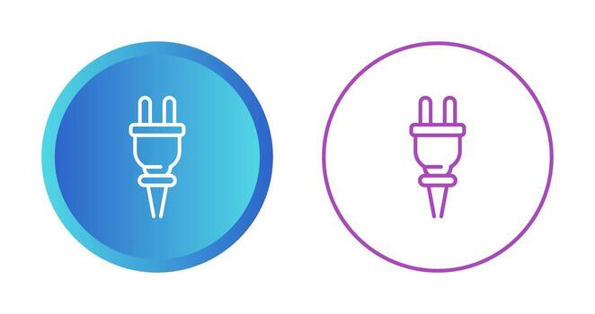 icono de vector de enchufe