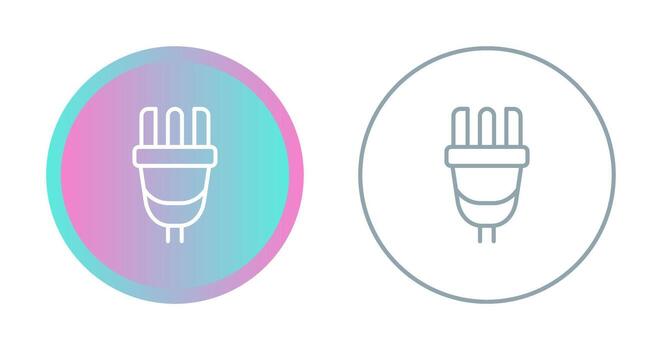icono de vector de enchufe