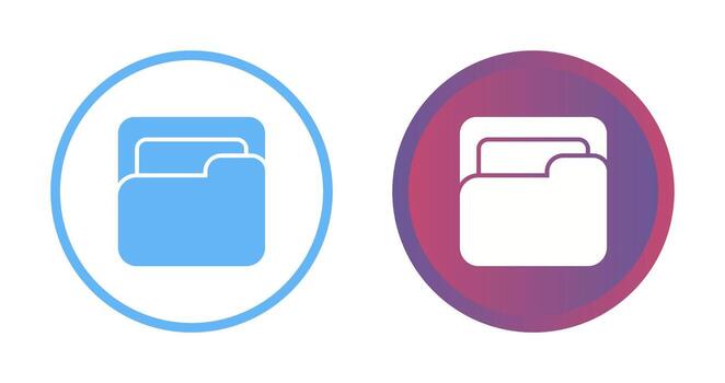 icono de vector de carpeta