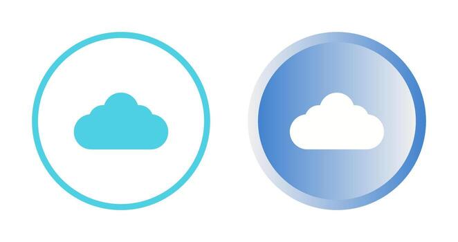icono de vector de nube