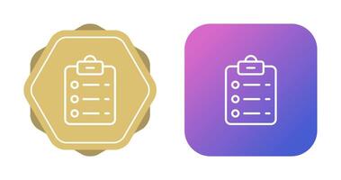 List Check Vector Icon