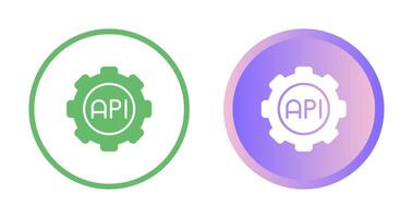 icono de vector de api