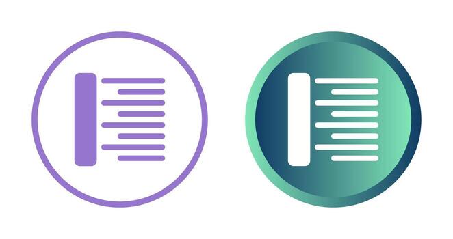 alinear vector icono