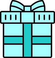 icono de vector de caja de regalo