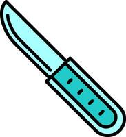 icono de vector de cuchillo