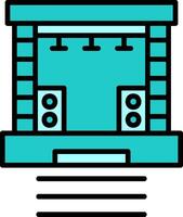 Stage Vector Icon