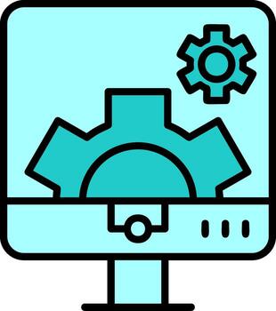 Computer Settings Vector Icon
