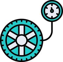 Pressure Gauge Vector Icon