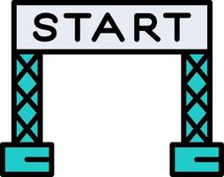 Start Line Vector Icon