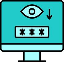Computer Spyware Vector Icon