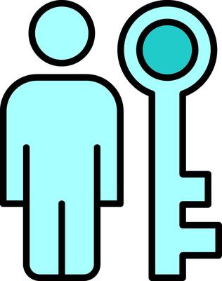 Key Person Vector Icon
