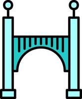 icono de vector de puente