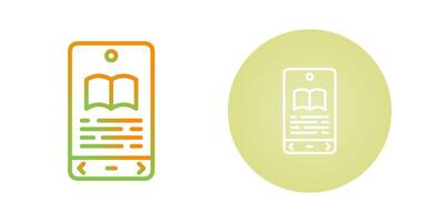 E book Reader Vector Icon