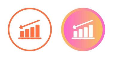 Chart Decreasing Vector Icon