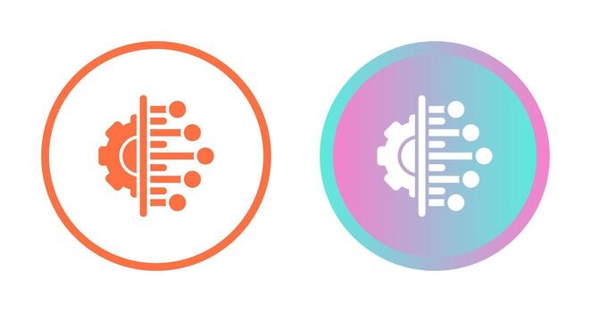 icono de vector de integración de datos