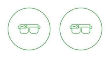 icono de vector de gafas inteligentes