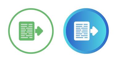 Document Export Vector Icon