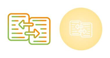 icono de vector de transferencia de datos