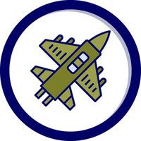 Military Aircraft Vector Icon