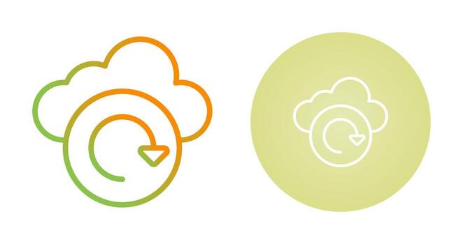 Cloud Backup Vector Icon
