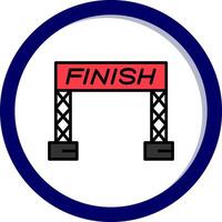 Finish Line Vector Icon