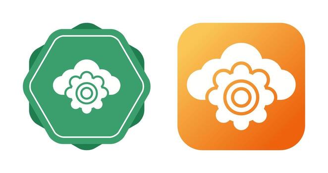 icono de vector de computación en la nube