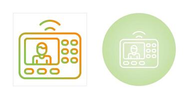 intercomunicador sistema vector icono