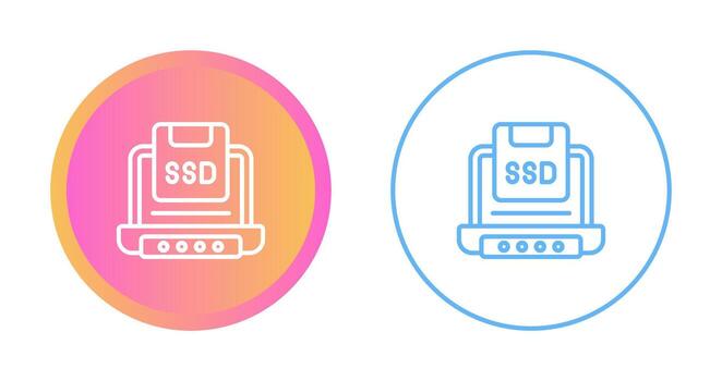 Solid State Drive Vector Icon
