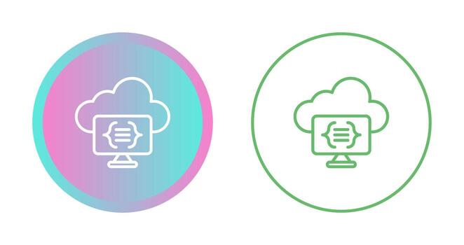 Serverless Computing Vector Icon