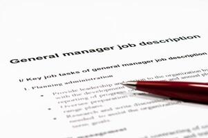 General manager job description photo