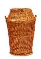 Wicker laundry basket photo