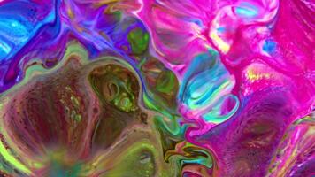 Abstract Colorful Color Ink Liquid Explode Diffusion Pshychedelic Paint Blast Movement. video