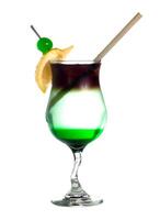 Alcoholic cocktail  on white photo