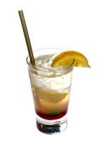 Alcoholic cocktail  on white photo